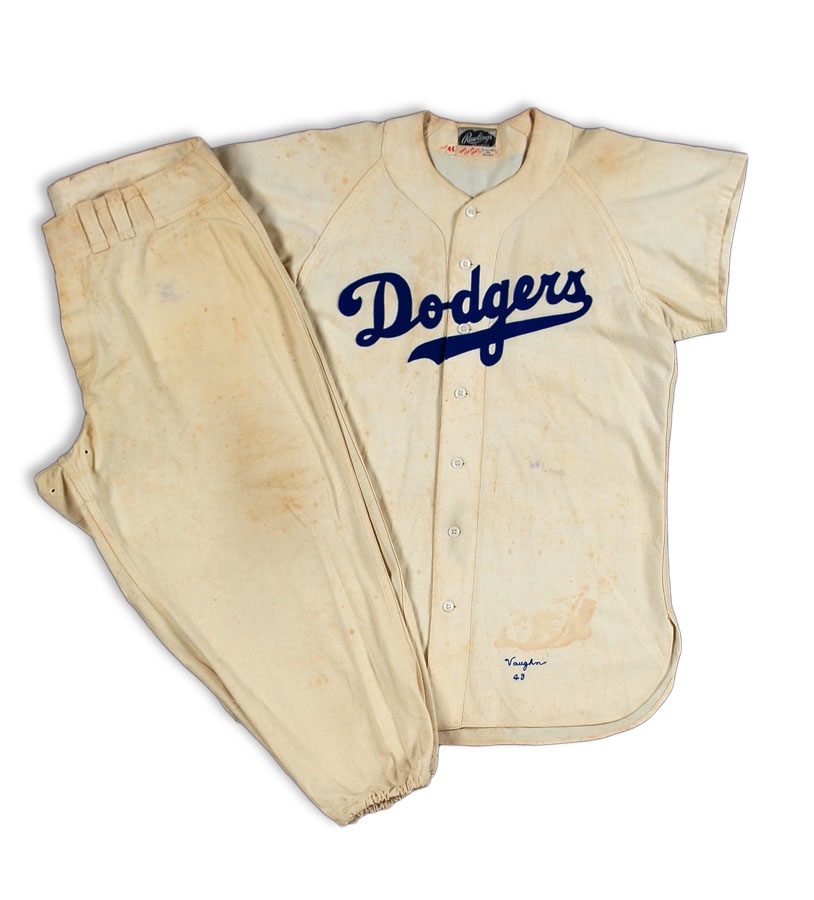 1949 Mike McCormick Brooklyn Dodgers Game Worn Uniform (made for Arky Vaughan)
