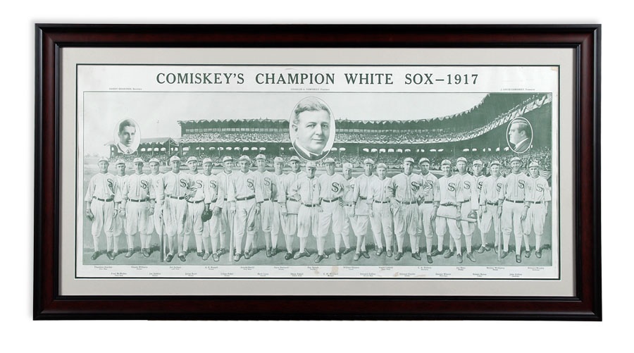- 1917 Chicago White Sox Panoramic Print with Joe Jackson