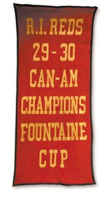 Hockey - 1929-30 Rhode Island Reds Championship Banner (12')