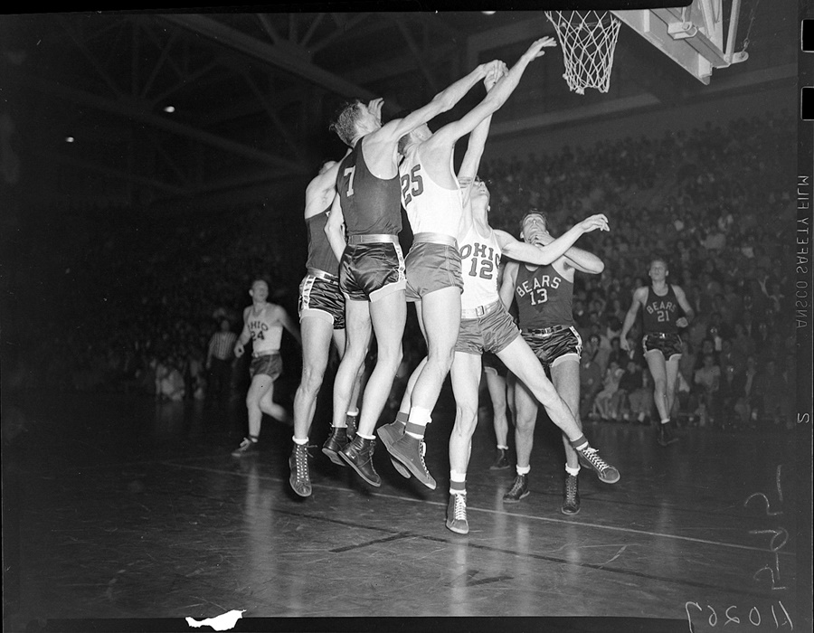 - 1947 Ohio State vs. California Basketball Original Negatives (6)
