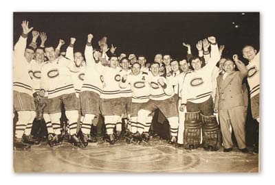 Hockey - 1953 Montreal Canadiens Stanley Cup Celebration Photograph (11x14)