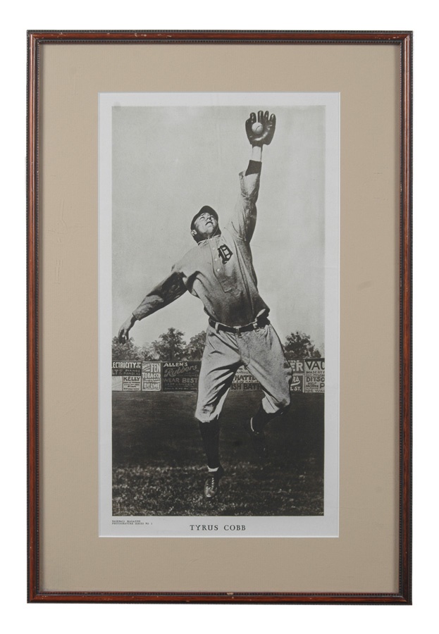 - 1912 Ty Cobb Large Baseball Magazine Photogravure