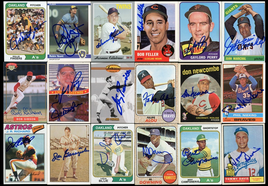 Large Collection of Signed Baseball Cards (550+)