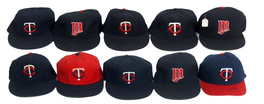 - Exceptional Minnesota Twins Game Used Cap Collection (13)
