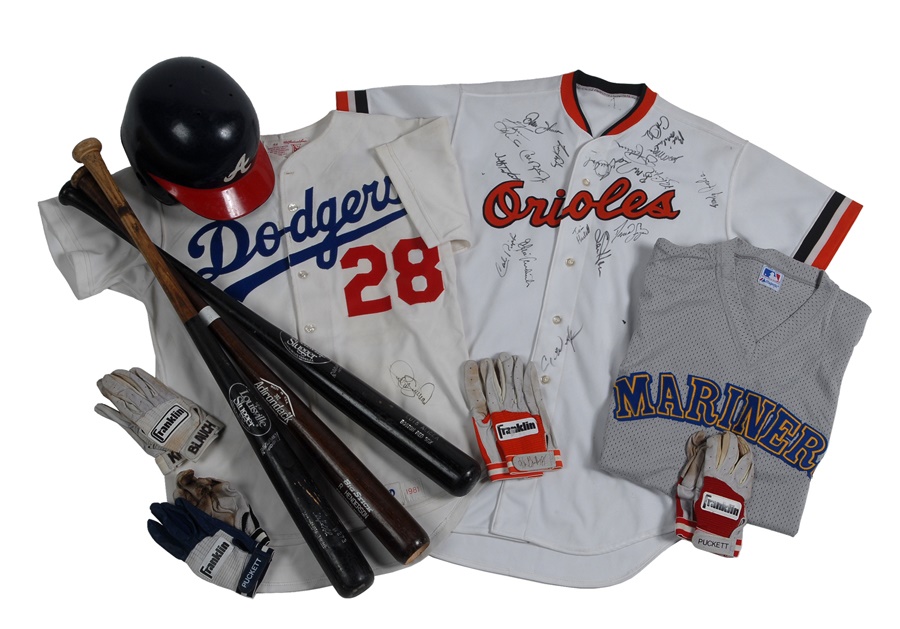 - Game Used Baseball Equipment Collection