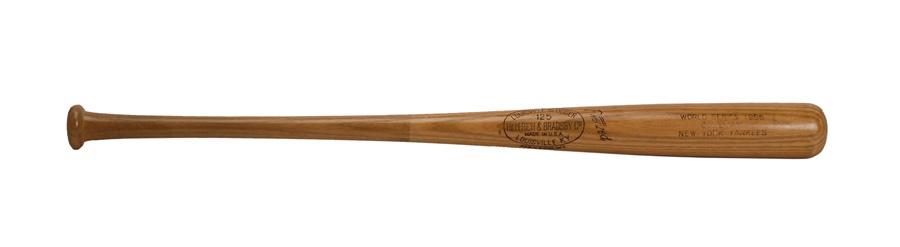 1955 New York Yankees Team Signed World Series Bat