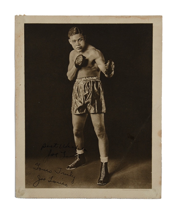 The Mark Mausner Boxing Collection - Joe Louis Vintage Signed Photograph