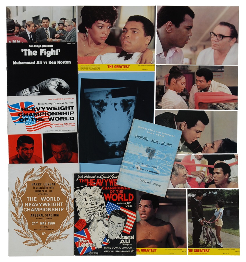 The Mark Mausner Boxing Collection - Muhammad Ali Collection with Programs and X-Ray (7 items)