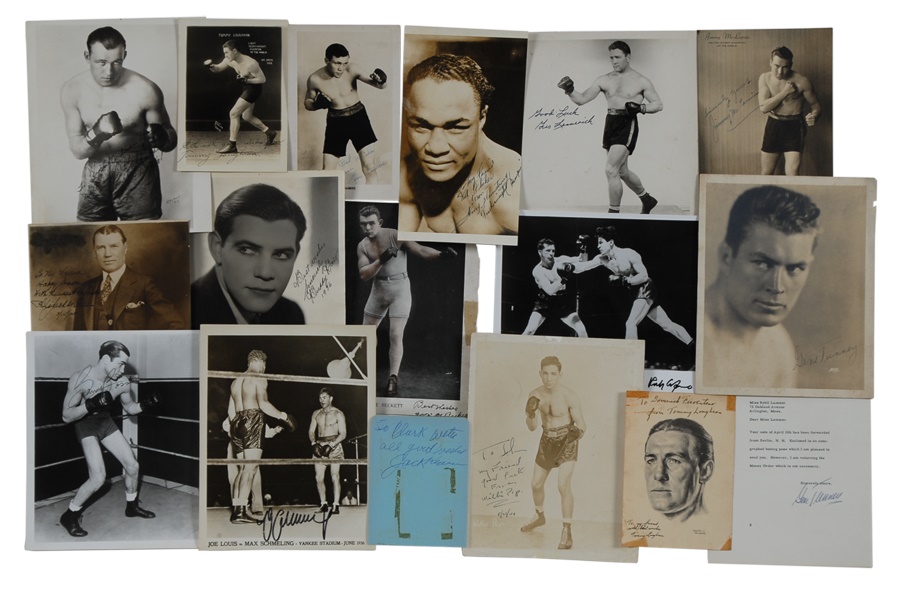 Vintage Fighters Autograph Collection