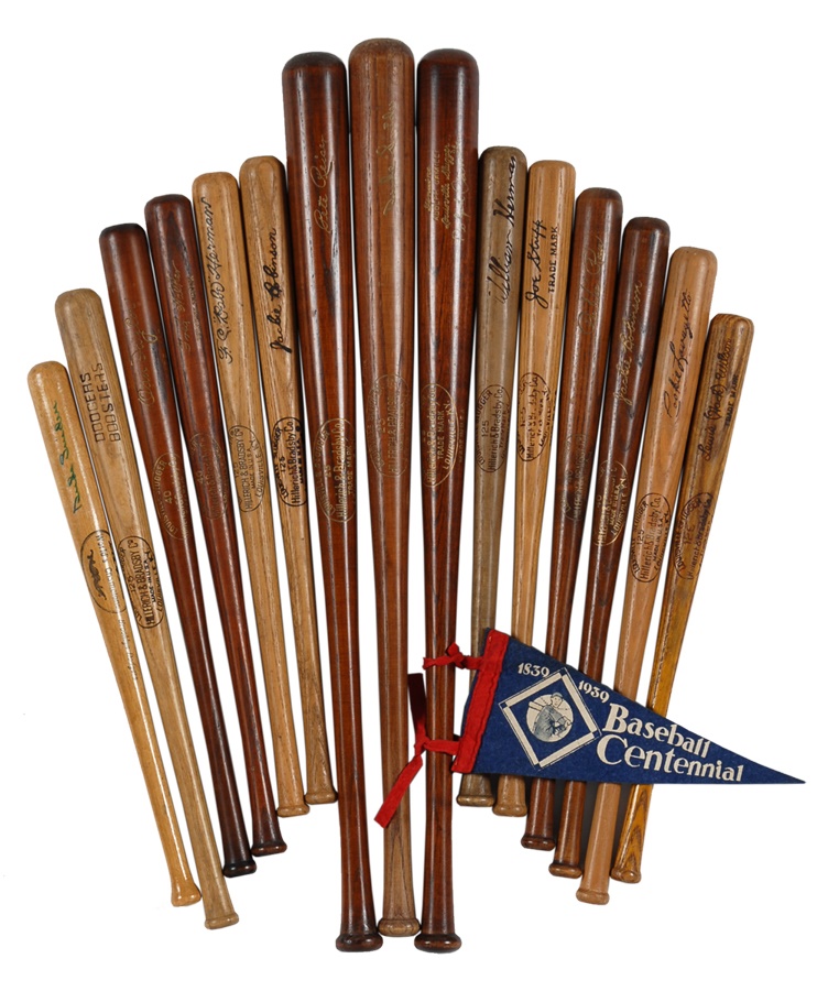- Large Collection of Dodgers Mini Bats