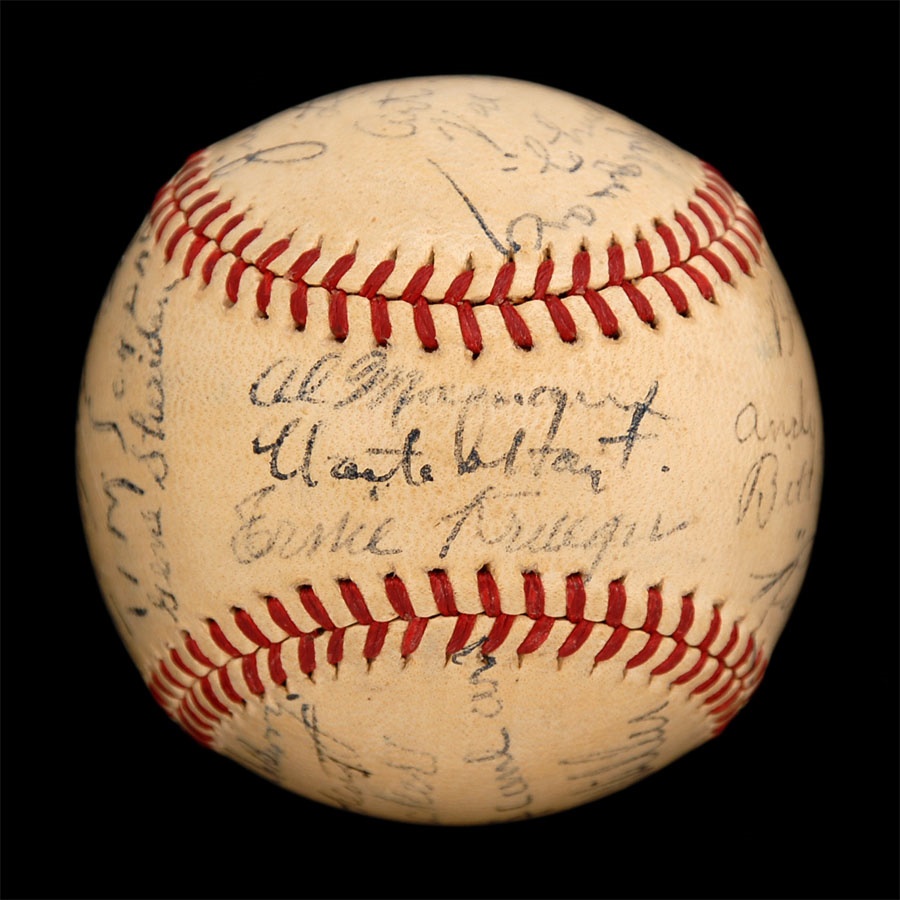 1940 Dodgers Reunion Signed Baseball