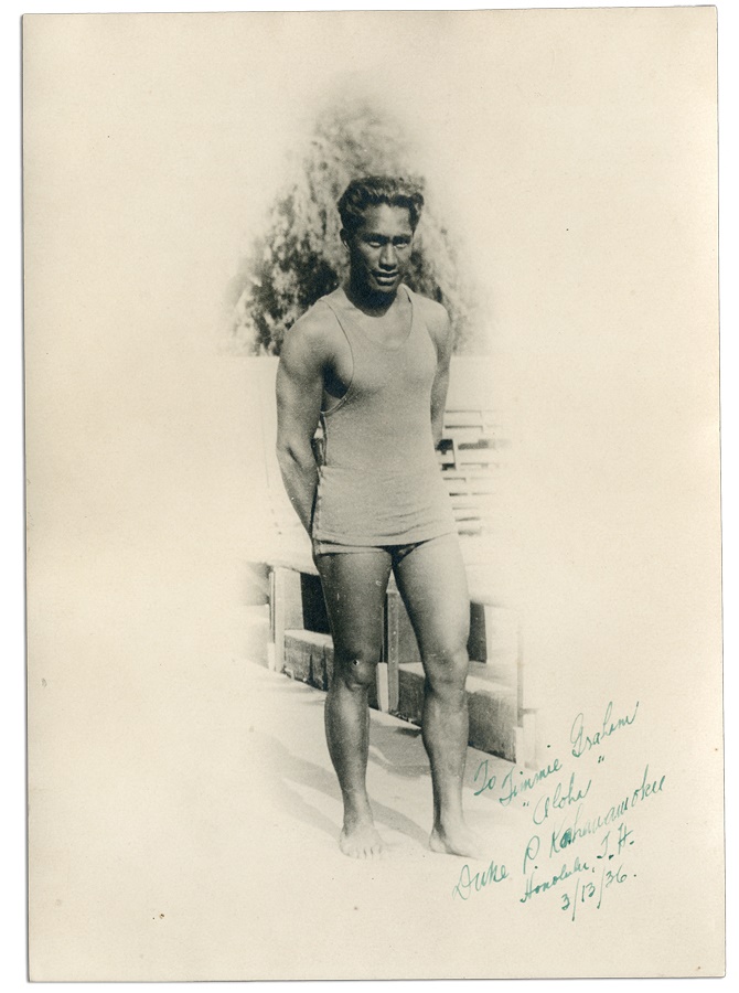 The Finest Duke Kahanamoku Signed Photograph We Have Seen