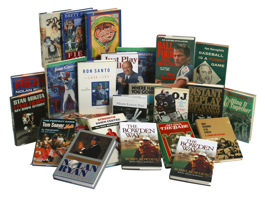 Collection of Signed Sports Books (25)