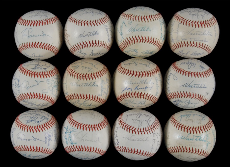 The Sal LaRocca Collection - 1958 to 2005 Complete Run of Los Angeles Dodgers Team Signed Baseballs with Extras (80)