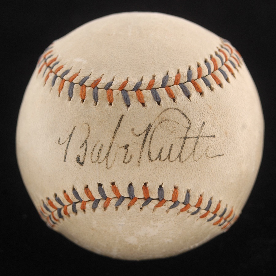 - Circa 1934 Babe Ruth Single Signed Baseball