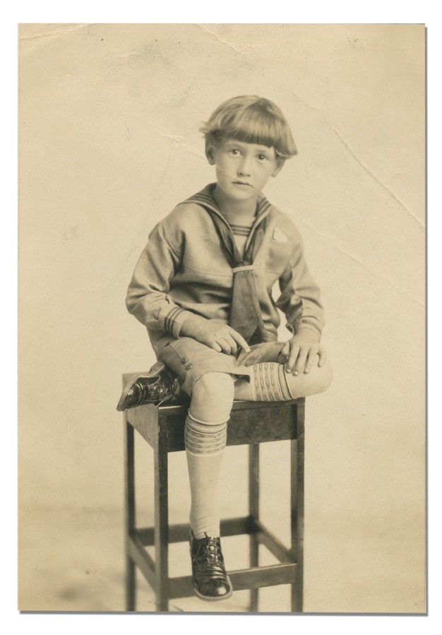 - The Earliest Known Ted Williams Photograph - Ted at Age Six (1924)