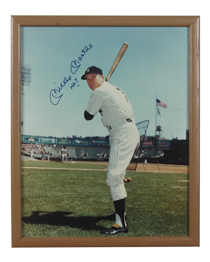 Mantle and Maris - Mickey Mantle 16x20" Signed Photograph
