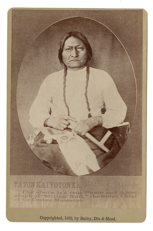 1882 Sitting Bull Cabinet Photograph