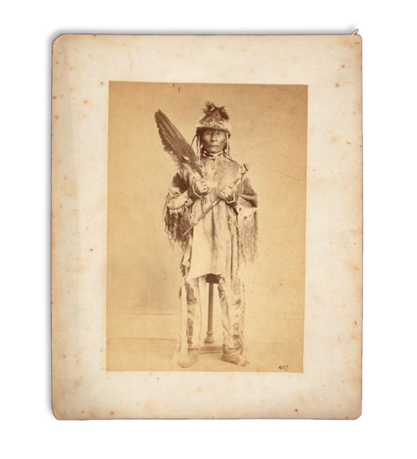 Americana Photographs - 1870s Native American Indian Chief