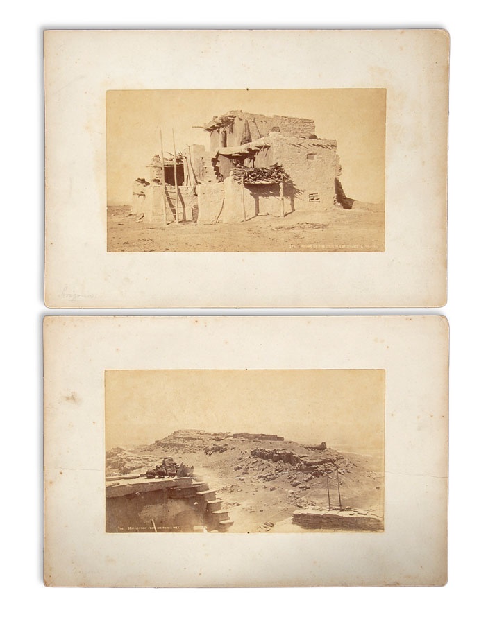 Americana Photographs - 1870s Indian Dwellings Photographs (2)