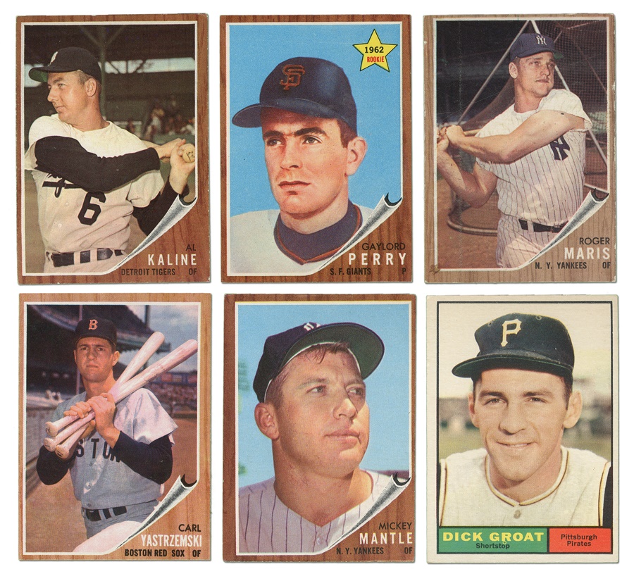 Sports and Non Sports Cards - 1961 and 1962 Topps High Grade Baseball Card Collection