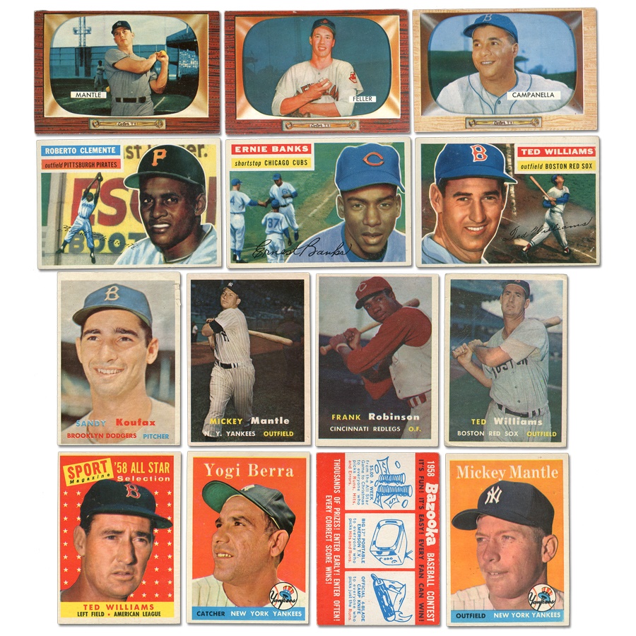 Sports and Non Sports Cards - 1954-58 Childhood Baseball Card Collection
