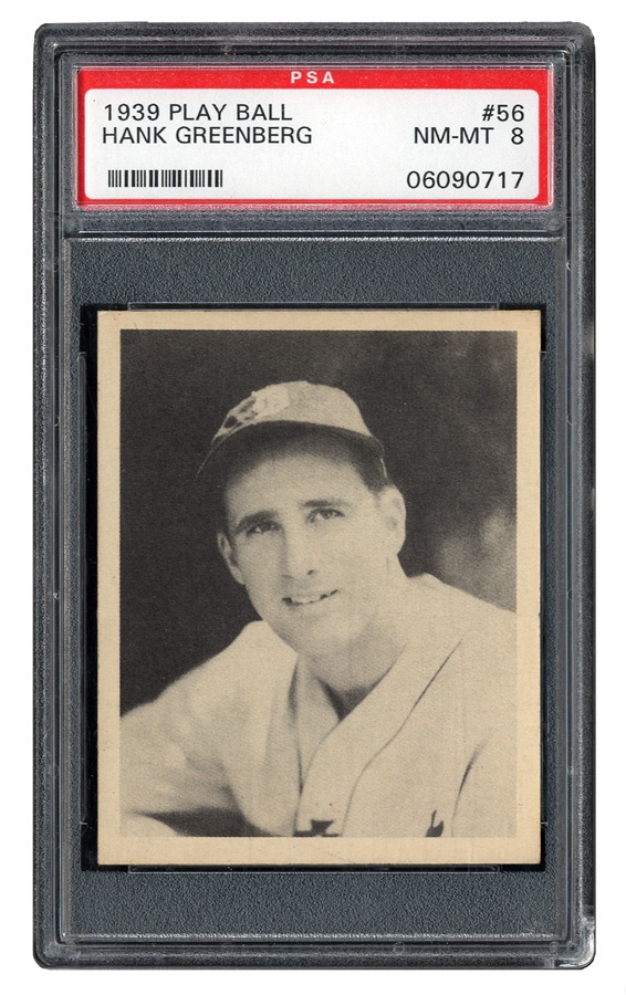 Sports and Non Sports Cards - 1939 Playball Hank Greenberg PSA NRMT-MT 8