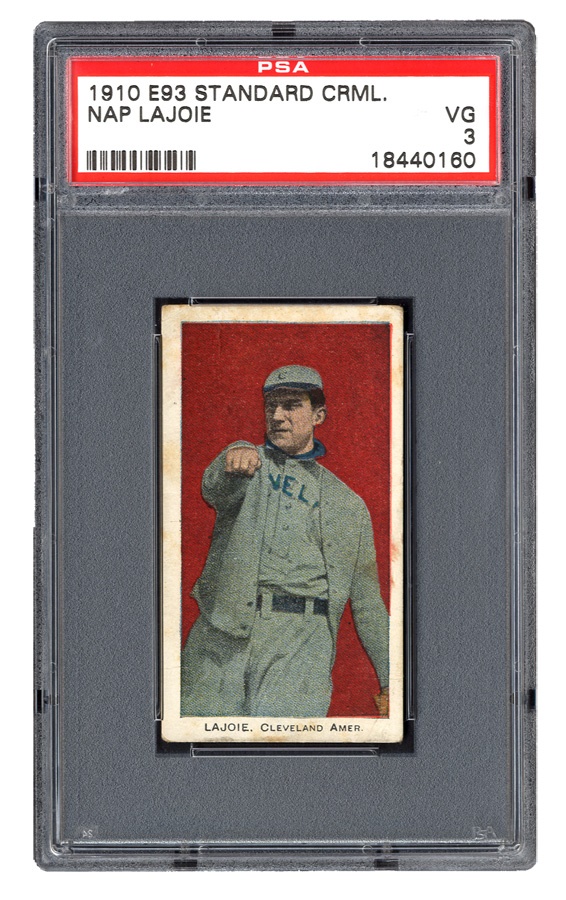 Sports and Non Sports Cards - 1910 E93 Nap Lajoie PSA VG 3