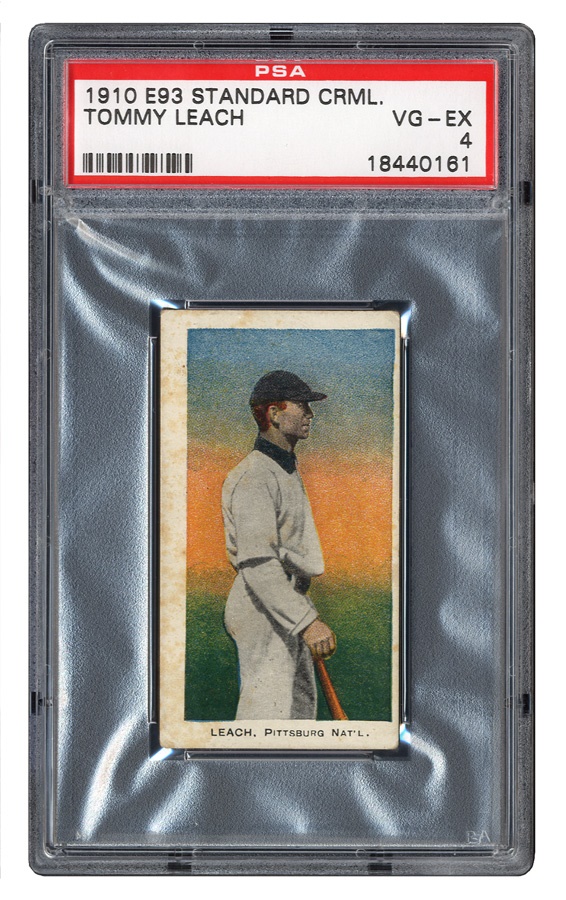 Sports and Non Sports Cards - 1910 E93 Tommy Leach PSA VG-EX 4