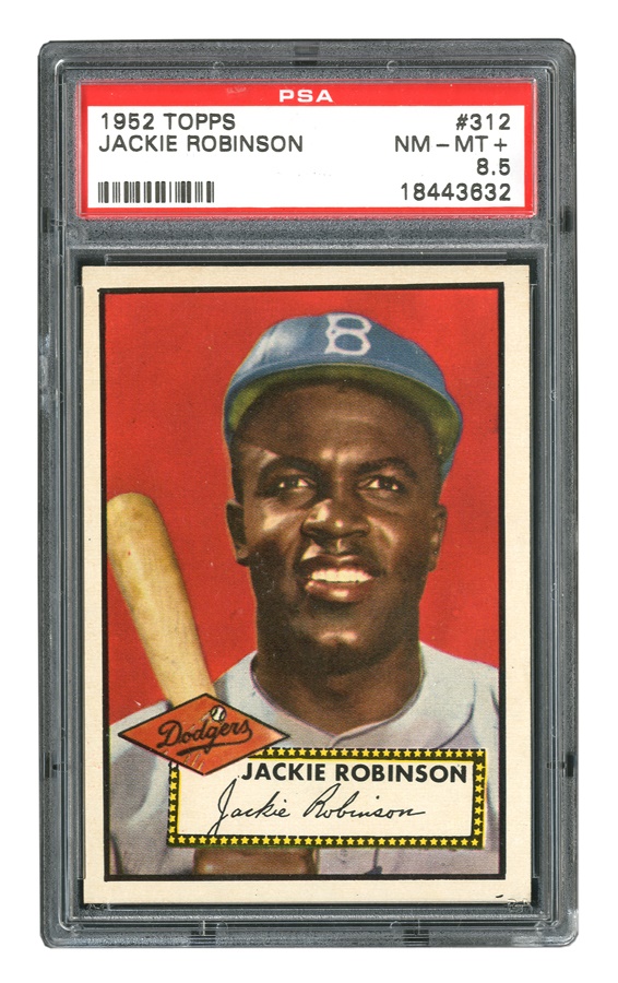 Sports and Non Sports Cards - 1952 Topps #312 Jackie Robinson PSA NM-MT+ 8.5