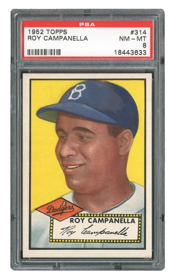 - 1952 Topps #314 Roy Campanella PSA NM-MT 8