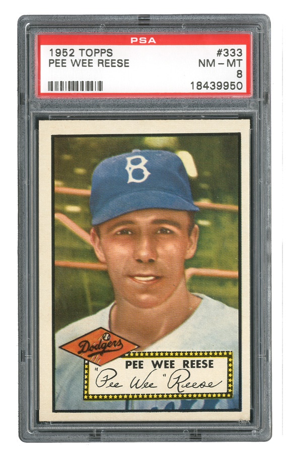 Sports and Non Sports Cards - 1952 Topps #333 Pee Wee Reese PSA NM-MT 8