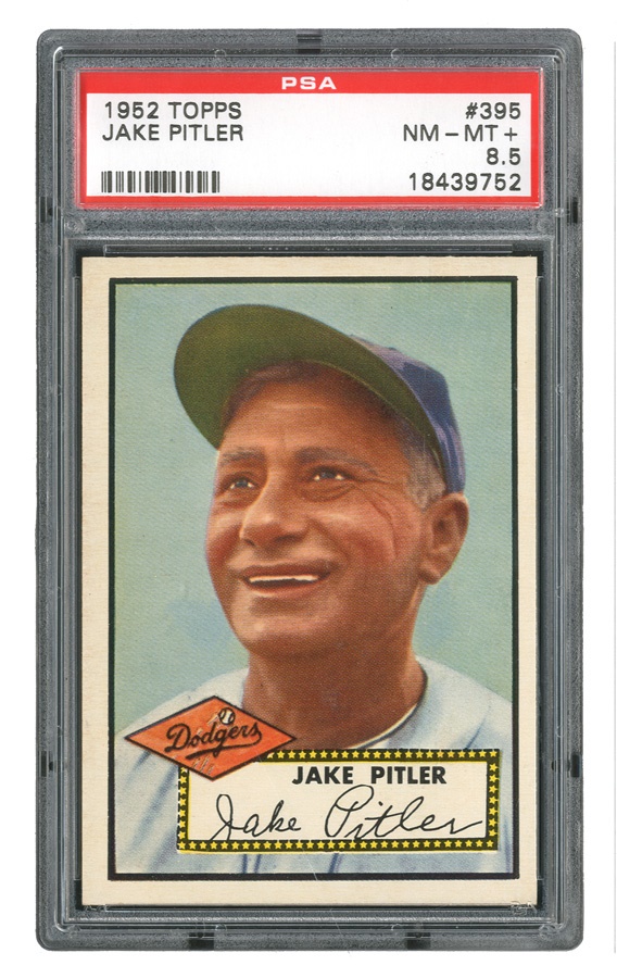 - 1952 Topps #395 Jake Pitler PSA NM-MT+ 8.5