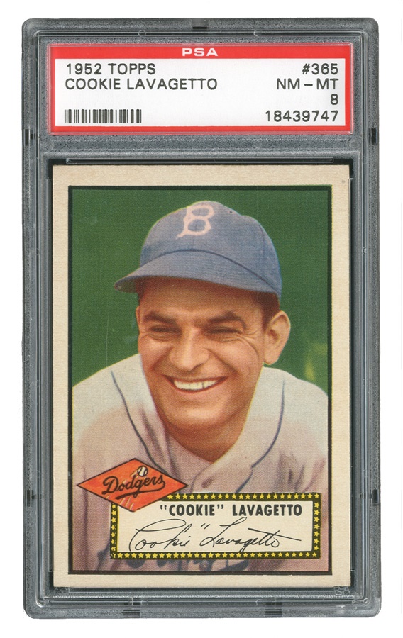 - 1952 Topps #365 Cookie Lavagetto PSA NM-MT 8