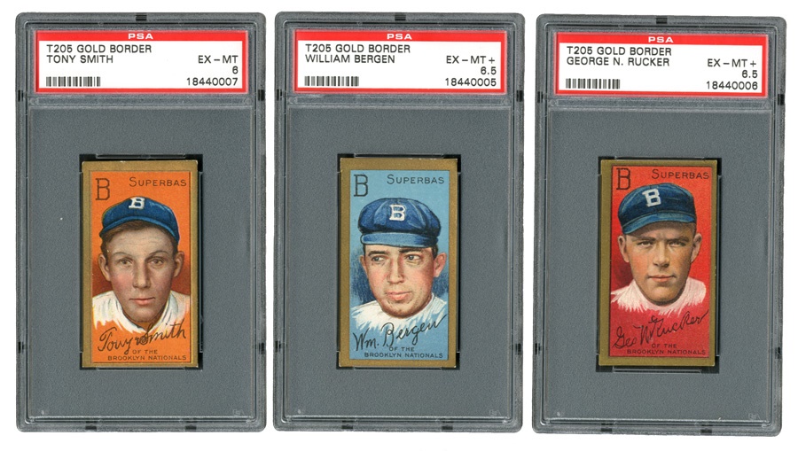 Sports and Non Sports Cards - T205 Brooklyn Superbas Trio