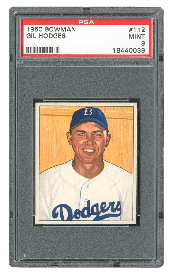 Sports and Non Sports Cards - 1950 Bowman #112 Gil Hodges PSA MINT 9