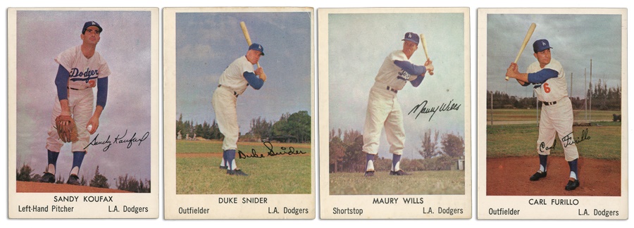Sports and Non Sports Cards - 1960 Bell Brand Dodgers Set