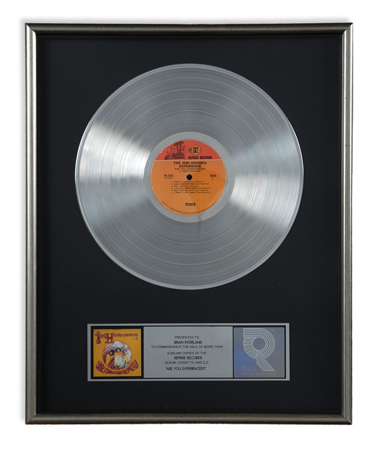 Rock 'n'  Roll - Jimi Hendrix "Are You Experienced" Gold Record