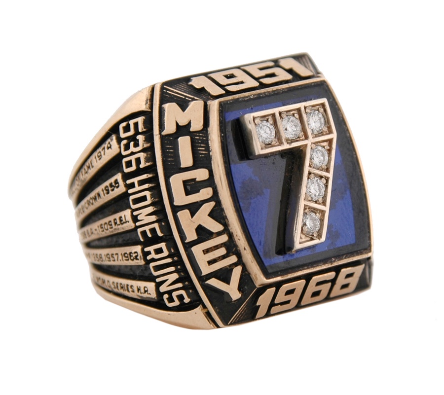 - Mickey Mantle Career Ring with Custom Box #518