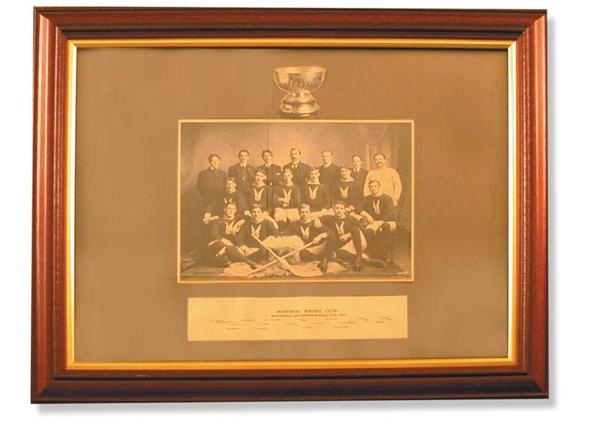 1903 Montreal AAA Stanley Cup Championship Photograph