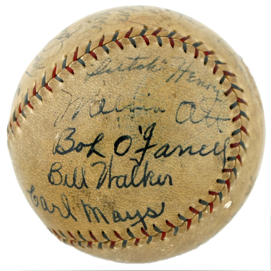 - 1929 New York Giants Team Signed Baseball