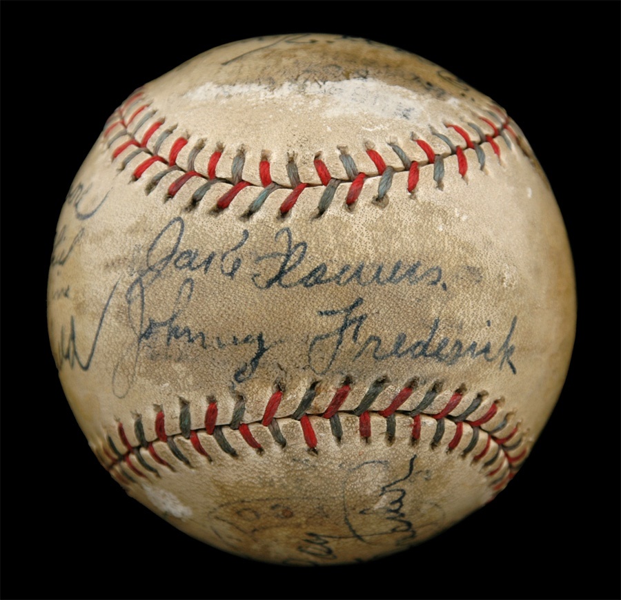 The 1929 Collection - 1929 Brooklyn Robins Team Signed Baseball