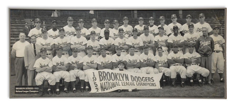 - Large 1952 Brooklyn Dodgers Team Photo That Hung In Ebbets Field