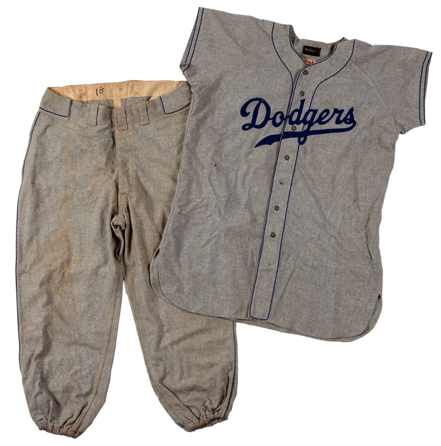 The Sal LaRocca Collection - 1954 Don Hoak Brooklyn Dodgers Game Worn Jersey