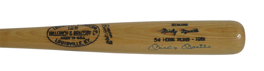 - Mickey Mantle and Roger Maris Signed Limited Edition Bat