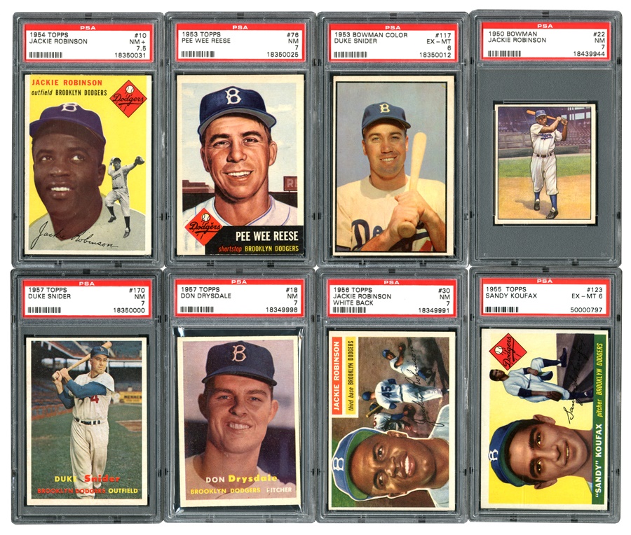 Sports and Non Sports Cards - PSA Graded Brooklyn Dodger Collection (39)