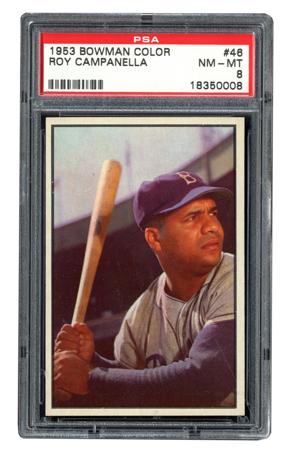 Sports and Non Sports Cards - 1953 Bowman Color #46 Roy Campanella PSA NM-MT 8