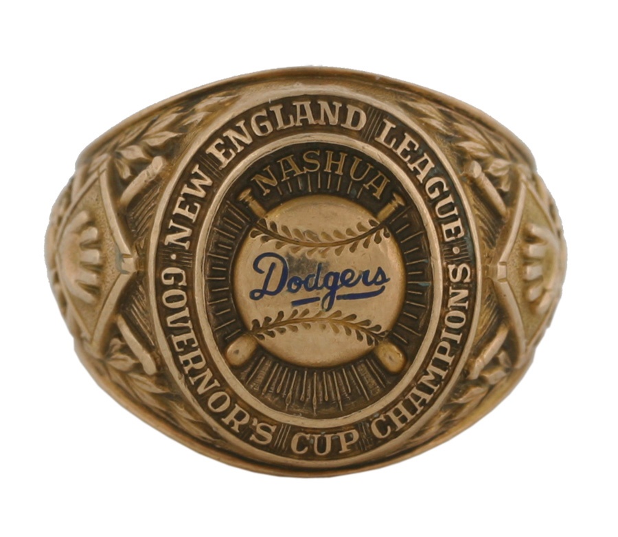- 1946 Nashua Dodgers New England League Governor's Cup Champions Ring