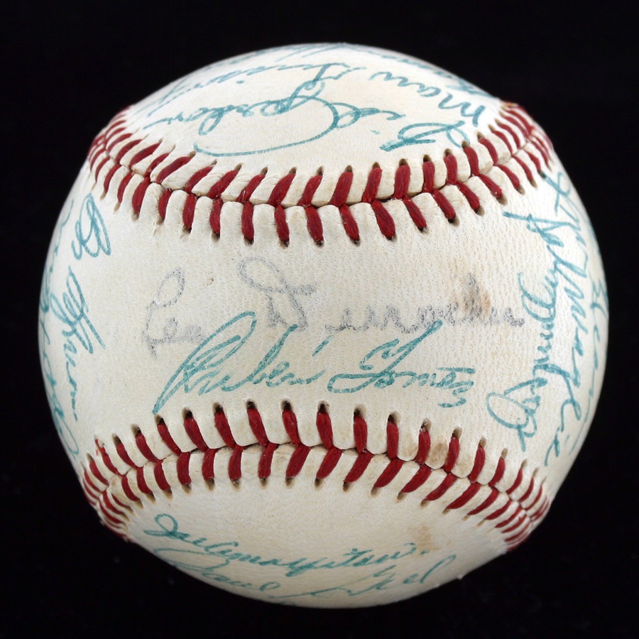 The Brooklyn Dodger Executive Collection - 1955 New York Giants Team Signed Baseball