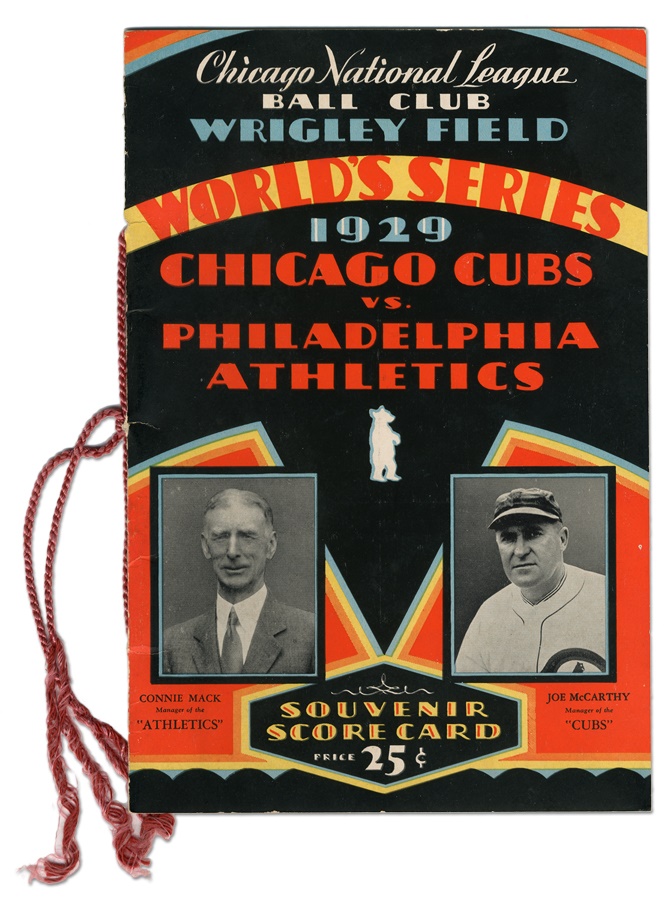 Baseball Memorabilia - 1929 World Series Program at Philadelphia